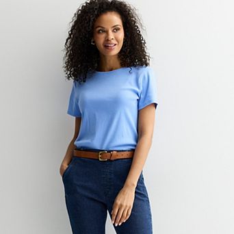 Women's Croft & Barrow® Essential Crewneck Tee