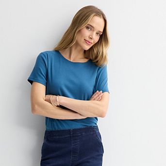 Women's Croft & Barrow® Essential Crewneck Tee