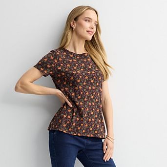 Women's Croft & Barrow® Essential Crewneck Tee