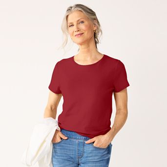 Women's Croft & Barrow® Essential Crewneck Tee
