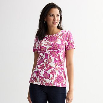 Women's Croft & Barrow® Essential Crewneck Tee