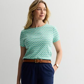 Women's Croft & Barrow® Essential Crewneck Tee