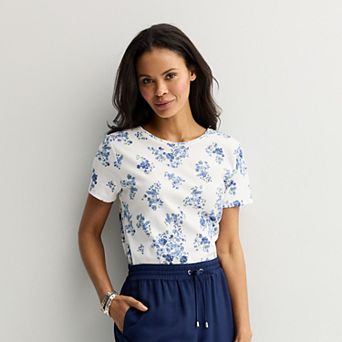 Women's Croft & Barrow® Essential Crewneck Tee