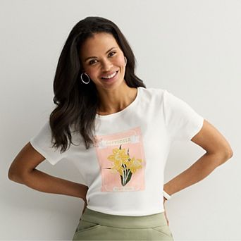 Women's Croft & Barrow® Essential Crewneck Tee