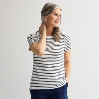 Women's Croft & Barrow® Essential Crewneck Tee