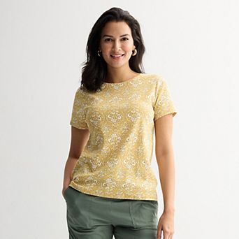 Women's Croft & Barrow® Essential Crewneck Tee