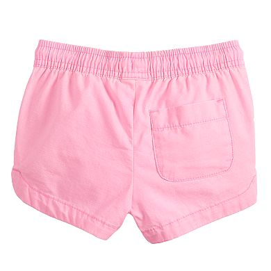 Baby Girl Jumping Beans® Solid Twill Shorts