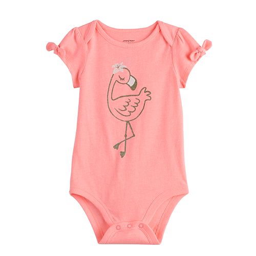 Baby Girl Jumping Beans® Graphic Bow Bodysuit