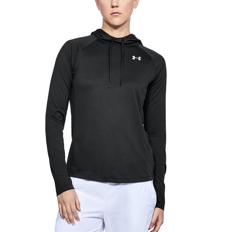 UPC 191169267202 product image for Women's Under Armour Tech Long Sleeve Hoodie, Size: XL, Black | upcitemdb.com