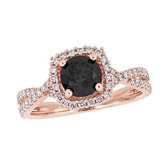 Stella Grace 14l Rose Gold 1 1/2 Carat T.W. Black & White Diamond Ring