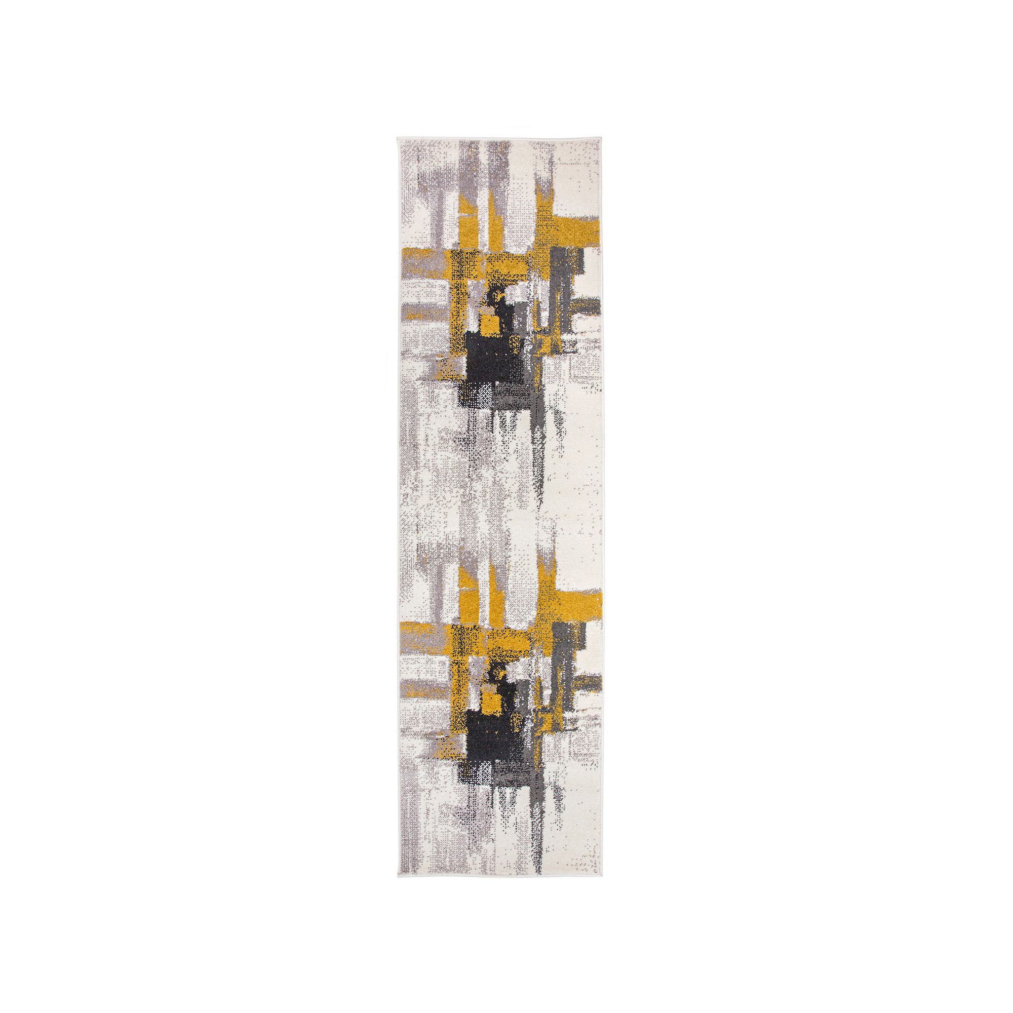 Nevada Contemporary Modern Abstract Rug, Gold