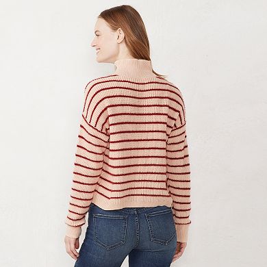Women's LC Lauren Conrad Striped Funnelneck Sweater
