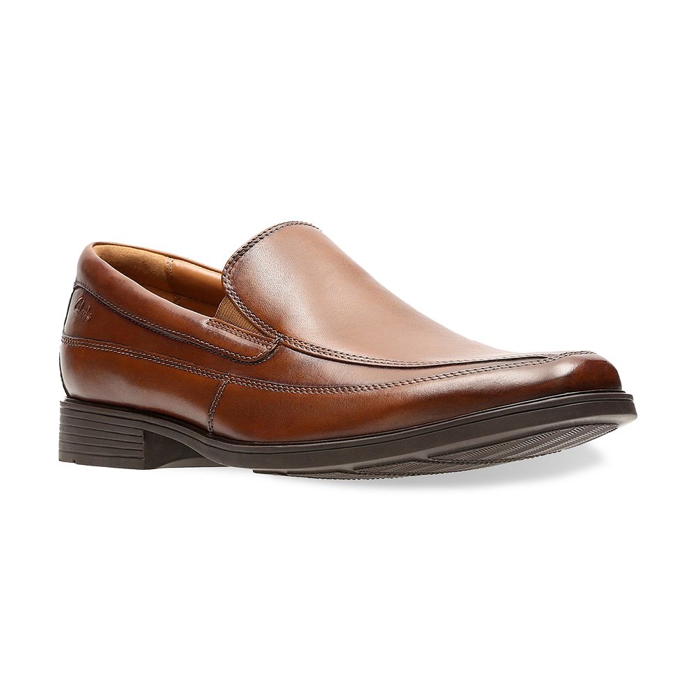 Clarks Dress Shoes Mens Size 10 Brown Tilden Free Leather Loafers Slip On Amazon.com | Clarks Collection Men main image 2