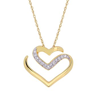 Stella Grace 10k Gold 1/10 Carat T.W. Diamond Necklace