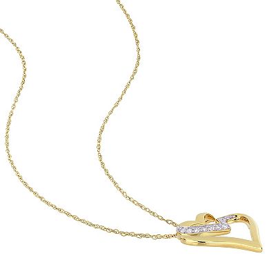 Stella Grace 10k Gold 1/10 Carat T.W. Diamond Necklace