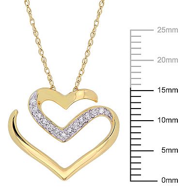 Stella Grace 10k Gold 1/10 Carat T.W. Diamond Necklace