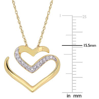 Stella Grace 10k Gold 1/10 Carat T.W. Diamond Necklace