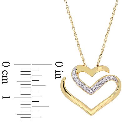 Stella Grace 10k Gold 1/10 Carat T.W. Diamond Necklace