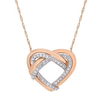 Stella Grace 10k Gold 1/5 Carat T.W. Diamond Necklace
