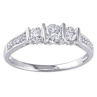 Stella Grace 10k White Gold 1/2 Carat T.W. Diamond Ring