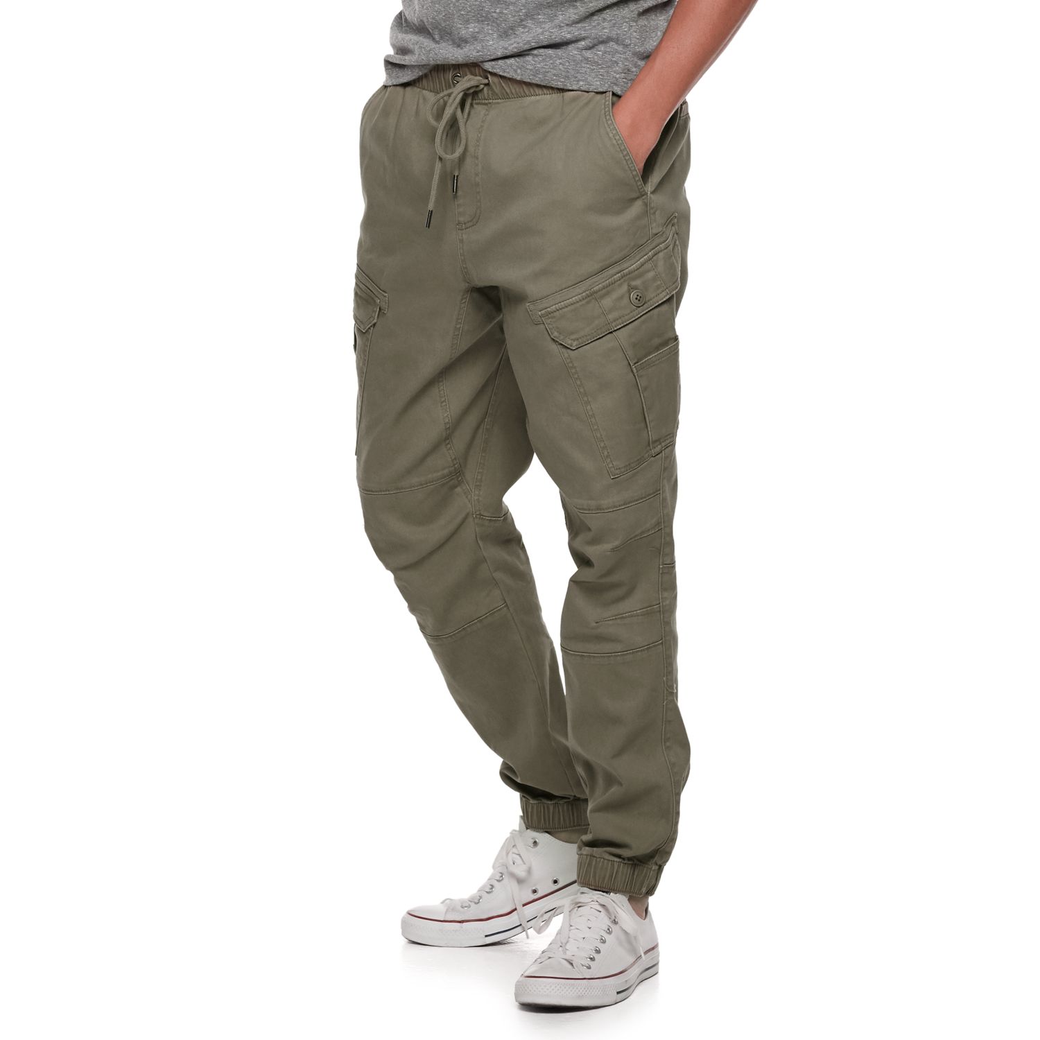 stretch twill jogger pants