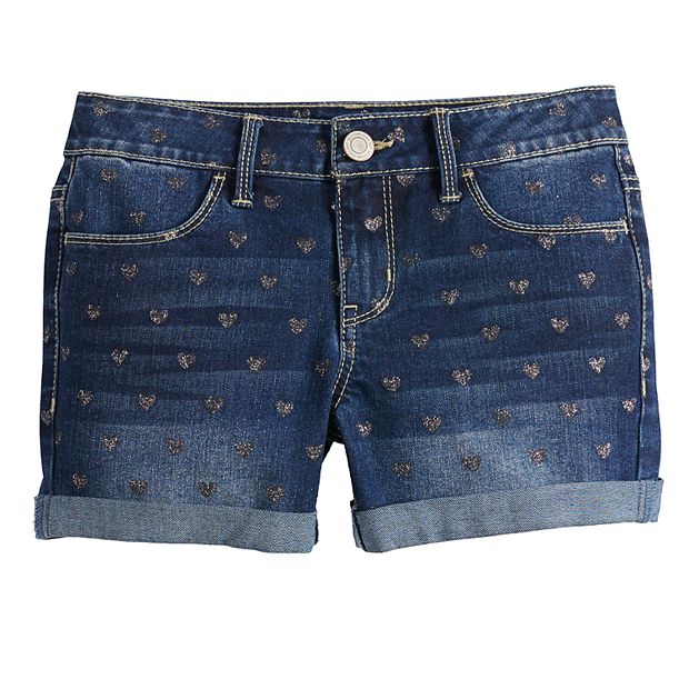 Kohls girls jean store shorts