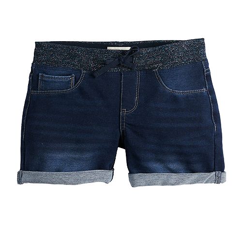 Girls 7 16 And Plus Size So® Drawstring Waist Denim Shorts