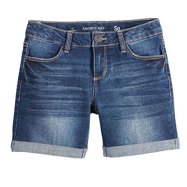 Kohl's denim hot sale shorts