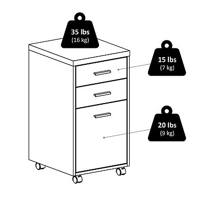 Winsome Kenner Modular File Storage Cabinet