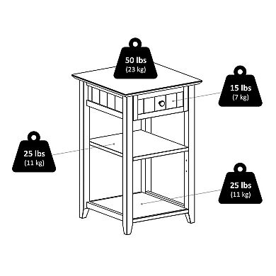 Winsome Burke Printer Stand End Table