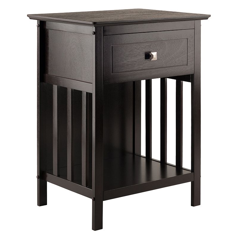 37303462 Winsome Marcel Accent End Table, Brown sku 37303462