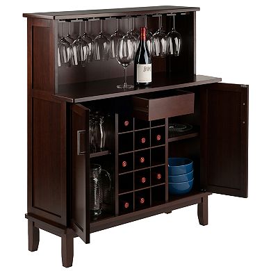 Winsome Beynac Wine Bar Cabinet