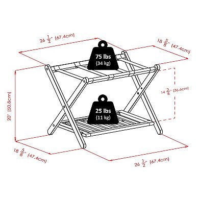 Winsome Remy Luggage Rack