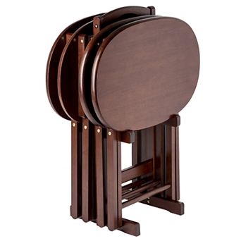 Winsome Nathan Snack Tray Table 5 pc Set