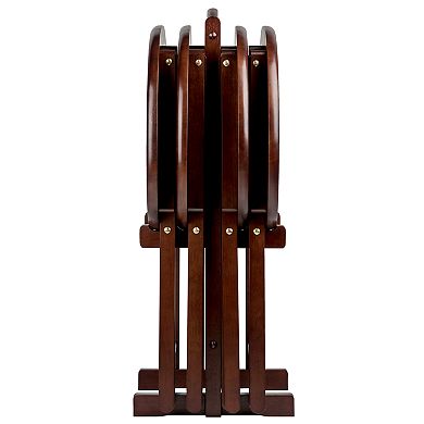Winsome Nathan 5-Pc Snack Table Set, Cappuccino