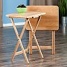Winsome Alex Snack Tray Table 2-piece Set