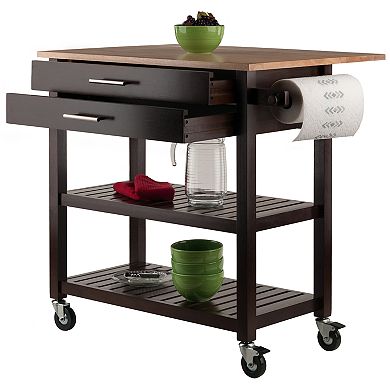 Winsome Langdon Rolling Kitchen Cart