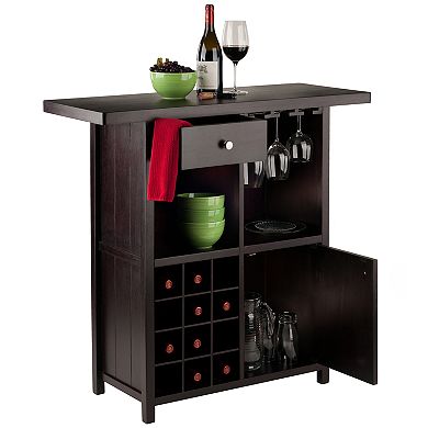 Winsome Macon Wine Rack Storage Cabinet