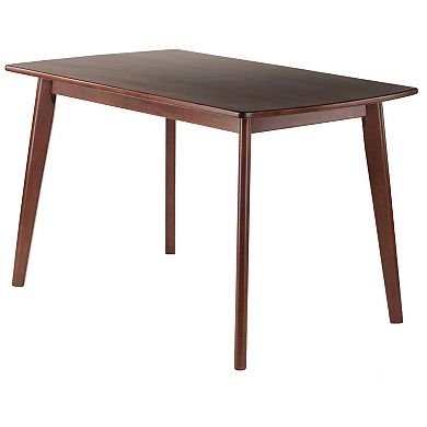 Winsome Shaye 3-Pc Set Dining Table w/ Slat Back Chairs