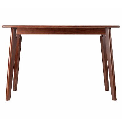 Winsome Shaye 3-Pc Set Dining Table w/ Slat Back Chairs