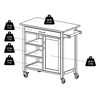 Winsome Marissa Kitchen Cart