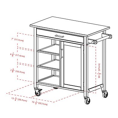 Winsome Marissa Kitchen Cart