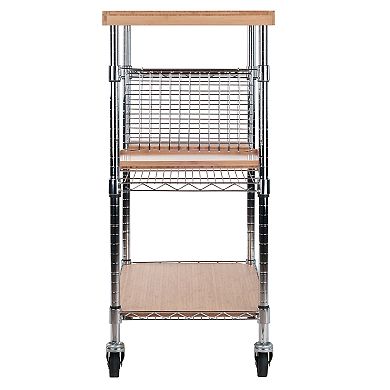 Winsome Madera Rolling Kitchen Cart