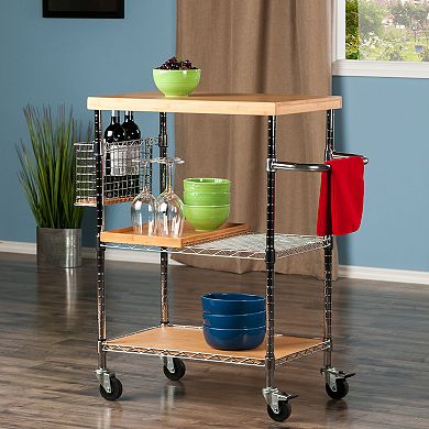 Winsome Madera Rolling Kitchen Cart