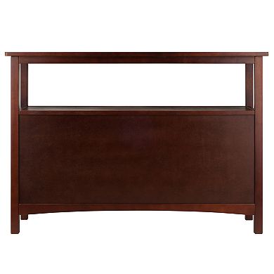 Winsome Colby Wine Rack Buffet Table Storage Cabinet