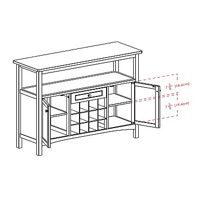 Winsome Colby Buffet Cabinet