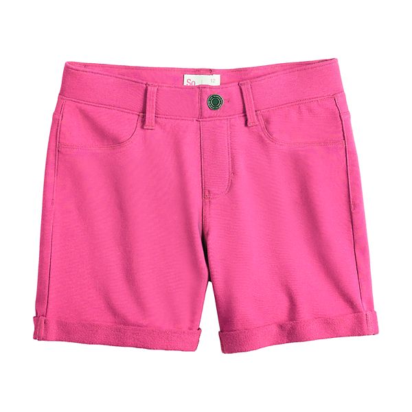 Girls 4-18 & Plus Size SO® Pull On Midi Shorts