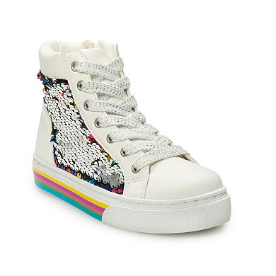 SO® Island Girls' Sequin High Top Shoes