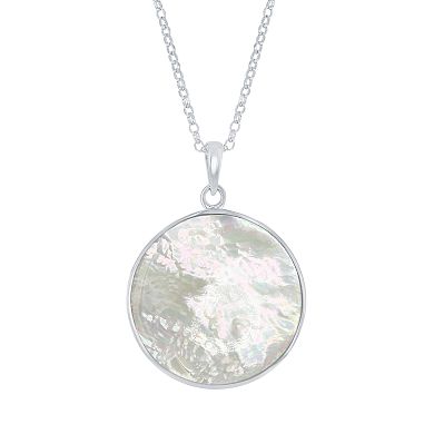 Nautica Rocks Sterling Silver Wave Pendant Necklace