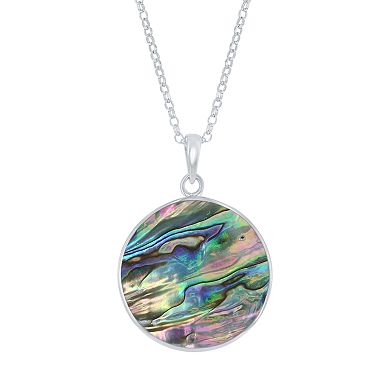 Sterling Silver Wave Pendant Necklace